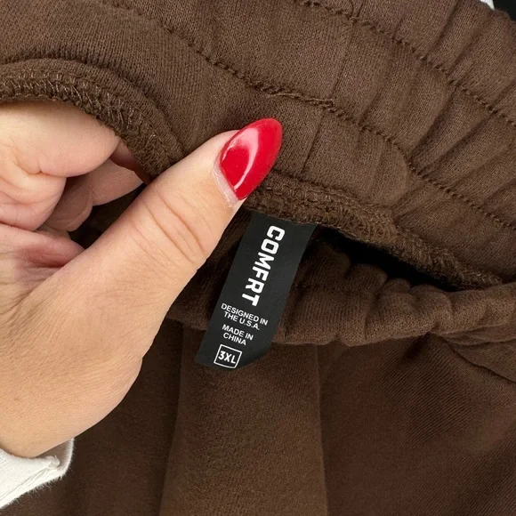 Comfrt 3XL Men's Brown Sweatpants - Picture 6 of 6